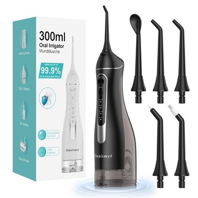 Water Dental Flossers for Teeth, 300ML Cordless Portable Electric Water Floss...