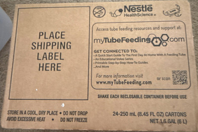 Nestlé Health Science Tube Feeding Dietary Supplement 24x8.45 fl oz Cartons