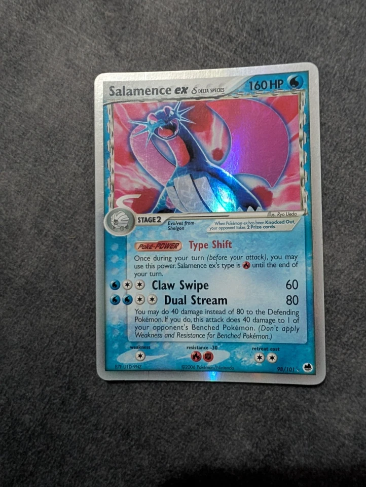 Salamence EX 98/101 Delta Species Dragon Frontiers Holo Pokemon TCG