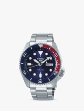 Seiko 5 SRPD53K1 Men's Automatic Blue Dial 'PEPSI' Stainless Steel 42.5mm