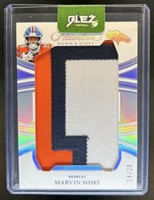 2025 Panini Flawless Marvin Mims Down and Dirty Patch #/20 Broncos