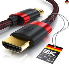 CSL - 8k / 4k HDMI Kabel 2.1/2.0-2m - 8K @ 60Hz / 120Hz - 4K @ 240Hz - 48