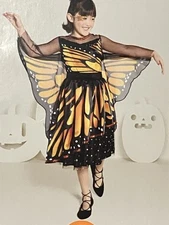 Hide & Eek Boutique Kids Monarch Butterfly Costume W/ Headband NWT