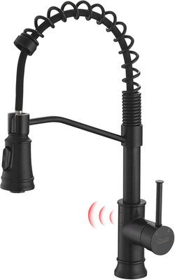 Matte Black Touchless Kitchen Faucet with Pull Down Sprayer & Motion Sensor