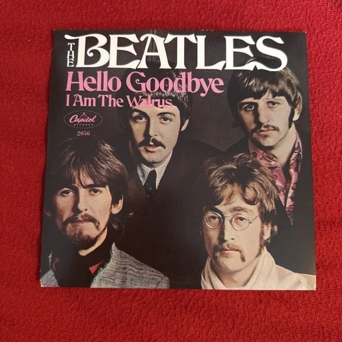 THE BEATLES -HELLO GOODBYE I AM THE WALRUS 45 RPM 7'' 2011 REPRESS RARE OOP W/PS