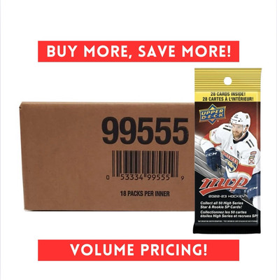 2022-23 Upper Deck MVP Hockey Fat Pack Case 18 PACKS / 504 CARDS FREE SHIP