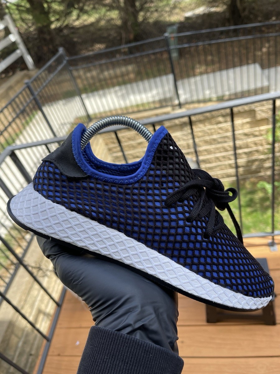 Adidas Original Deerupt Runners Blue Black Trainers Size 7  display picture 1