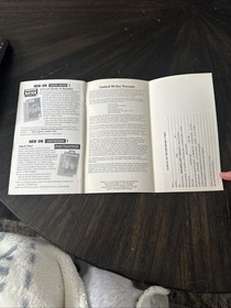 Sega CD Manual Only Third World War W/Reg Card