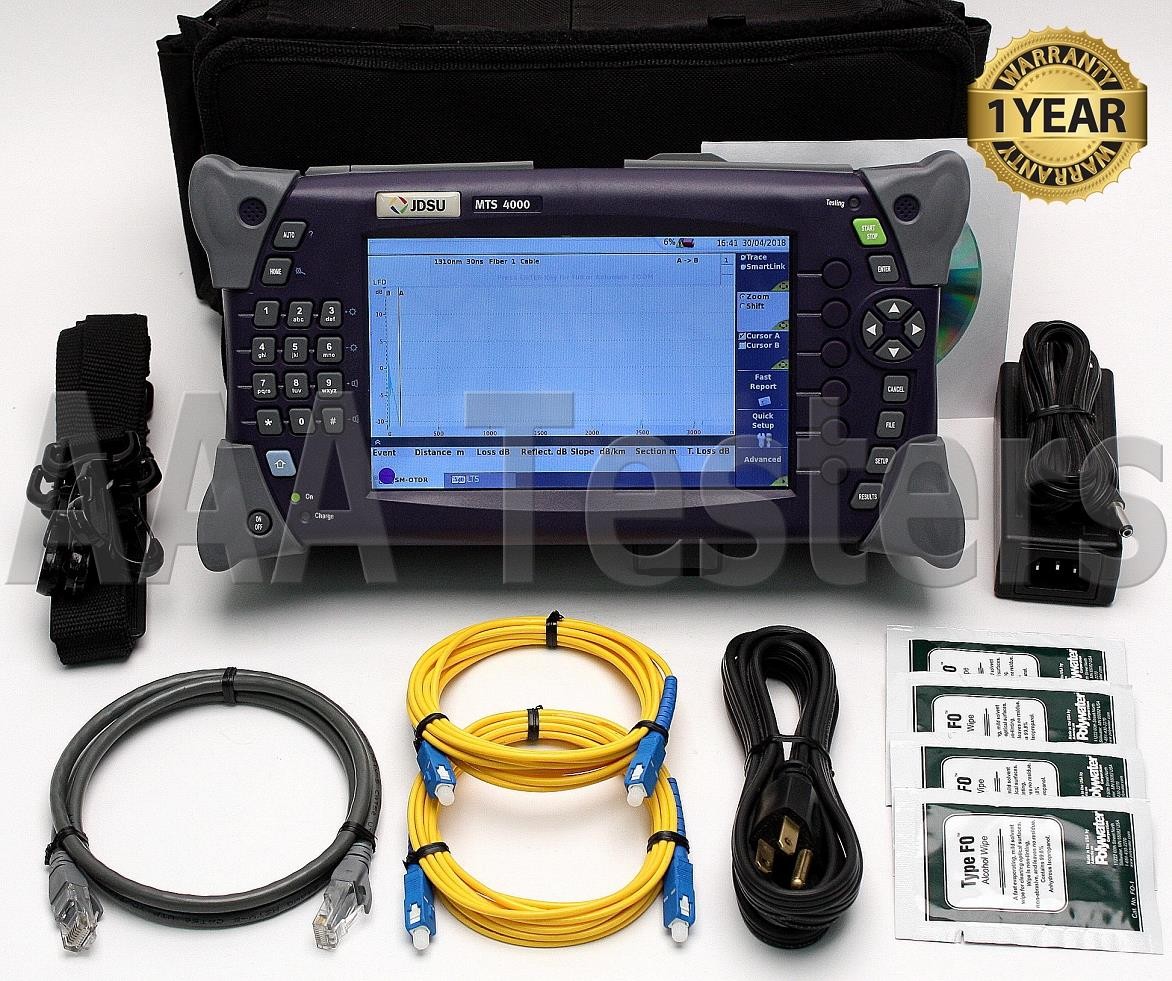 JDSU MTS T-BERD 4000 4126 LM SM Fiber OTDR w/ Power Meter T BERD 4126LM