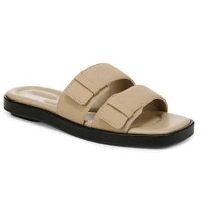 $250 NEW VINCE BEIGE FLAT SANDALS 9.5