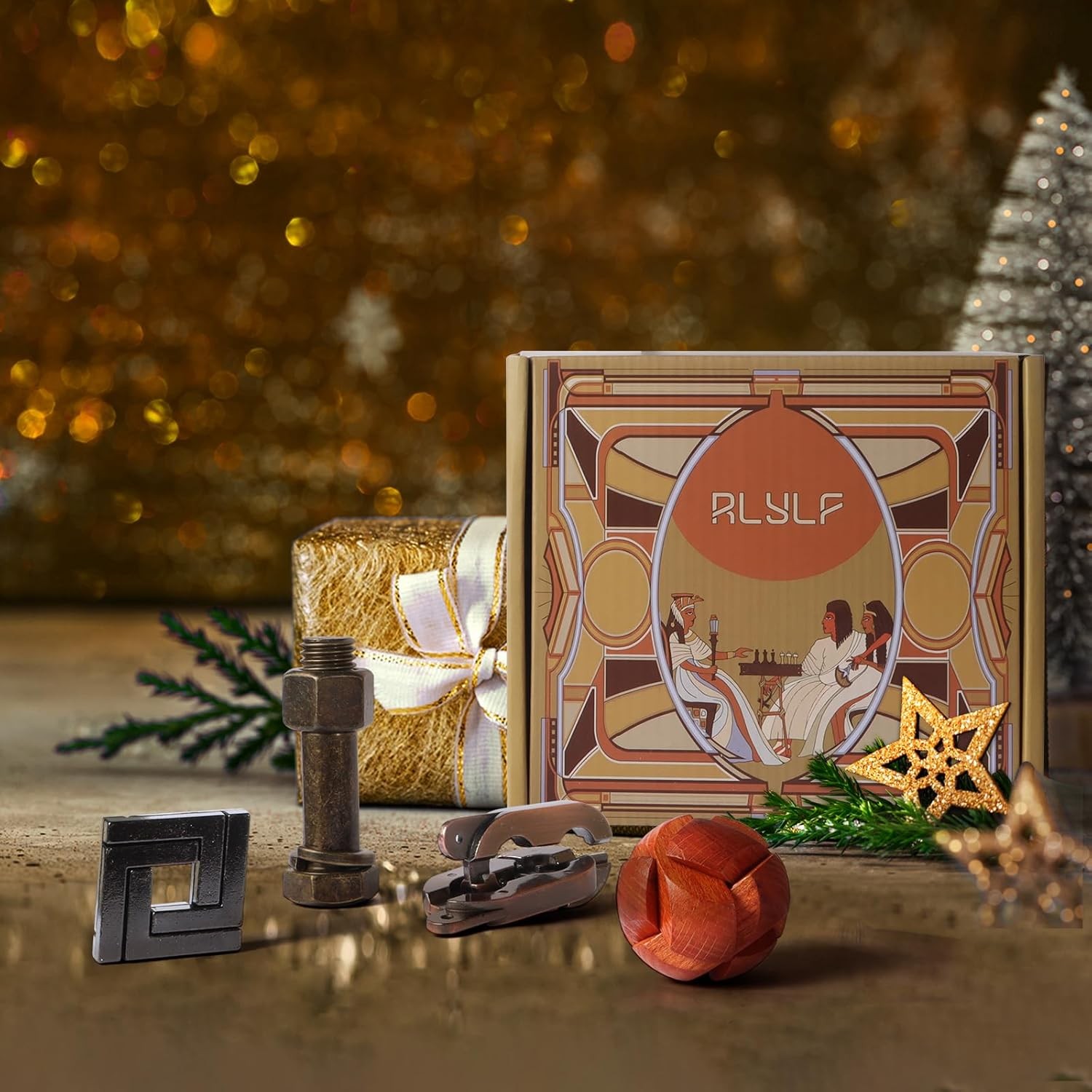 8 Pcs Brain Teaser Puzzles Favor Educational Toys Mind Ancient... 