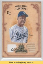 2004 Donruss Diamond Kings Legends Bronze Materials 12/30 George Brett READ 9bp