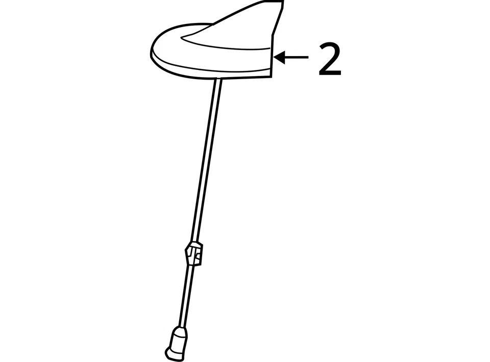 Cuerpo de antena y cable Chrysler 200 2016 5nu67GTWAC - NUEVO OEM Foto 4 de 4