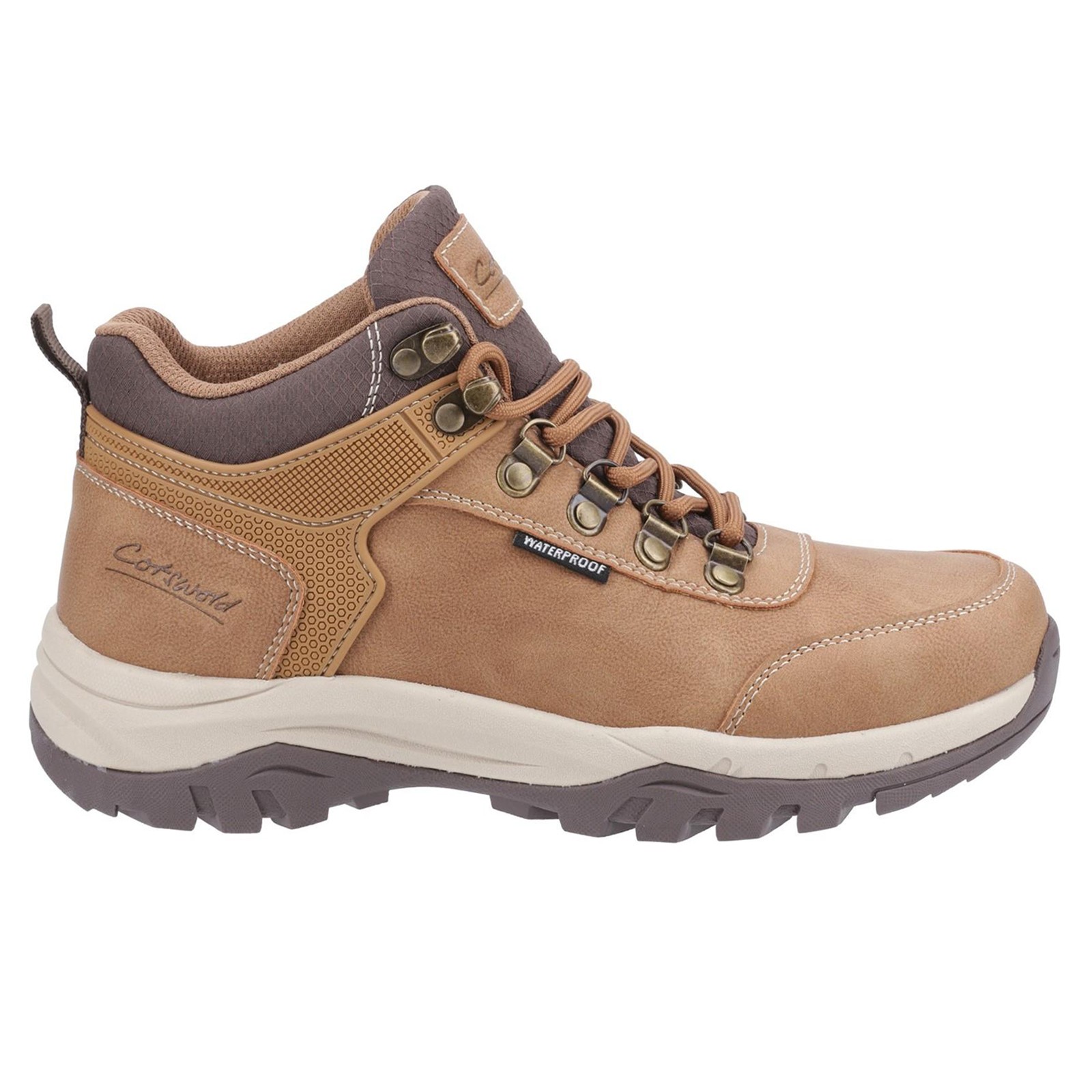 Cotswold Overbury Womens Outdoor Waterproof Hiking Walking Boots Tan