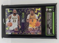 LeBron James/Bronny James Jr Rookie Optical Illusions Purple Prizm (DEGREE 8)