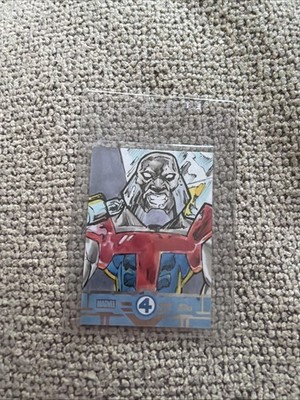 Topps Marvel Finest Fantastic Four Sketch 1/1 Terrax Marcus D Newsome
