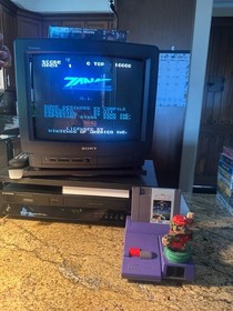 NES Nintendo Zanac RARE OVAL SEAL VARIANT CIB Nice Condition CRISP Complete