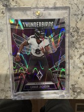 Panini 2025 Phoenix Thunderbirds Lamar Jackson #4 Ravens Serial Numbered 63/99