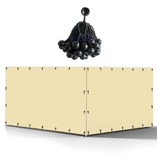 Outdoor Kennel Cover, 10'W x 10'L, 600D Waterproof Oxford Fabric