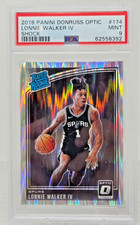 2018 Optic Shock REFRACTOR LONNIE WALKER IV RC Rookie Card PSA 9 MINT. rookie card picture