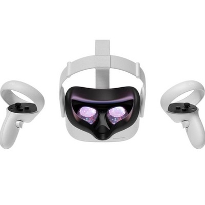 Meta Quest 2 White Virtual Reality Gaming Headset with 2 Controllers