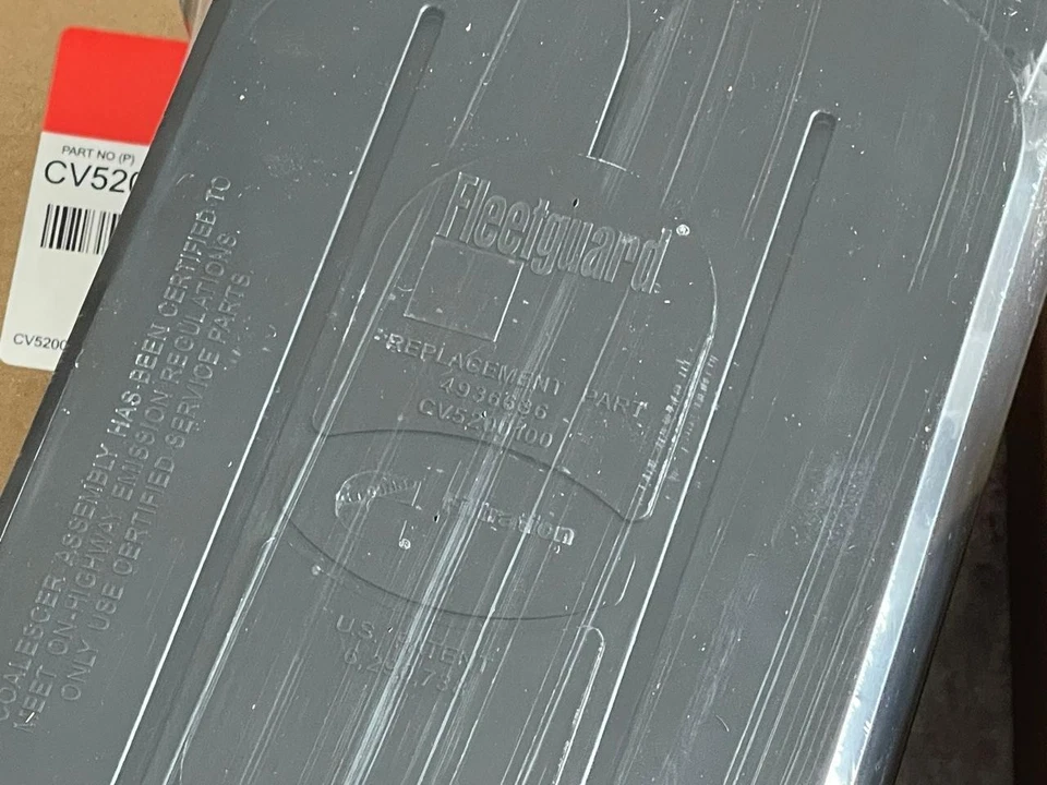 Fleetguard CV52001 cárter filtro CCV Cummins 07-20 Dodge Ram 6,7 L 2500-5500 Foto 4 de 4