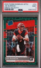 2020 Panini Donruss Optic - Rated Rookies Joe Burrow #151 Green Velocity...