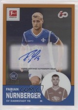 Fabian Nurnberger Chrome Bundesliga 2023 Orange Refractor /25 Auto