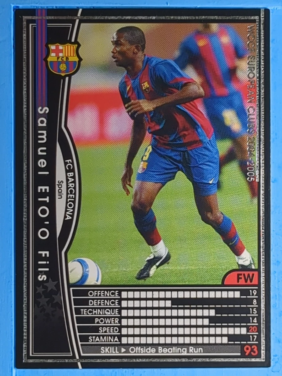 2004-05 Panini WCCF European Clubs - Samuel Eto'o #189/224 for