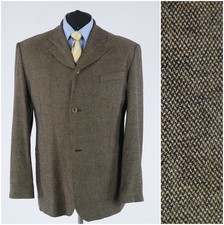 Mens Brown Blazer 46R UK Size CARNET Sport Coat Vintage Jacket