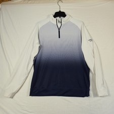 Peter Millar Jacket Mens Medium White Blue Po...