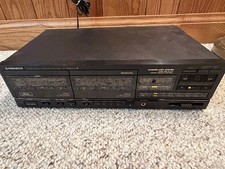 Pioneer CT-1280WR Double Cassette Deck Player Recorder Used Works