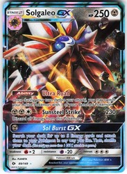 Solgaleo GX 89/149 Sun & Moon Base Set Ultra Rare Holo