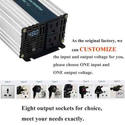 WGE 36V DC Power Inverter To 220V AC Converter, AC Socket Car Inverter
