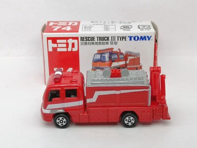 トミカ 74 RESCUE TRUCK III TYPE Tomica 74 Rescue Truck III Type Fire Engine | eBay