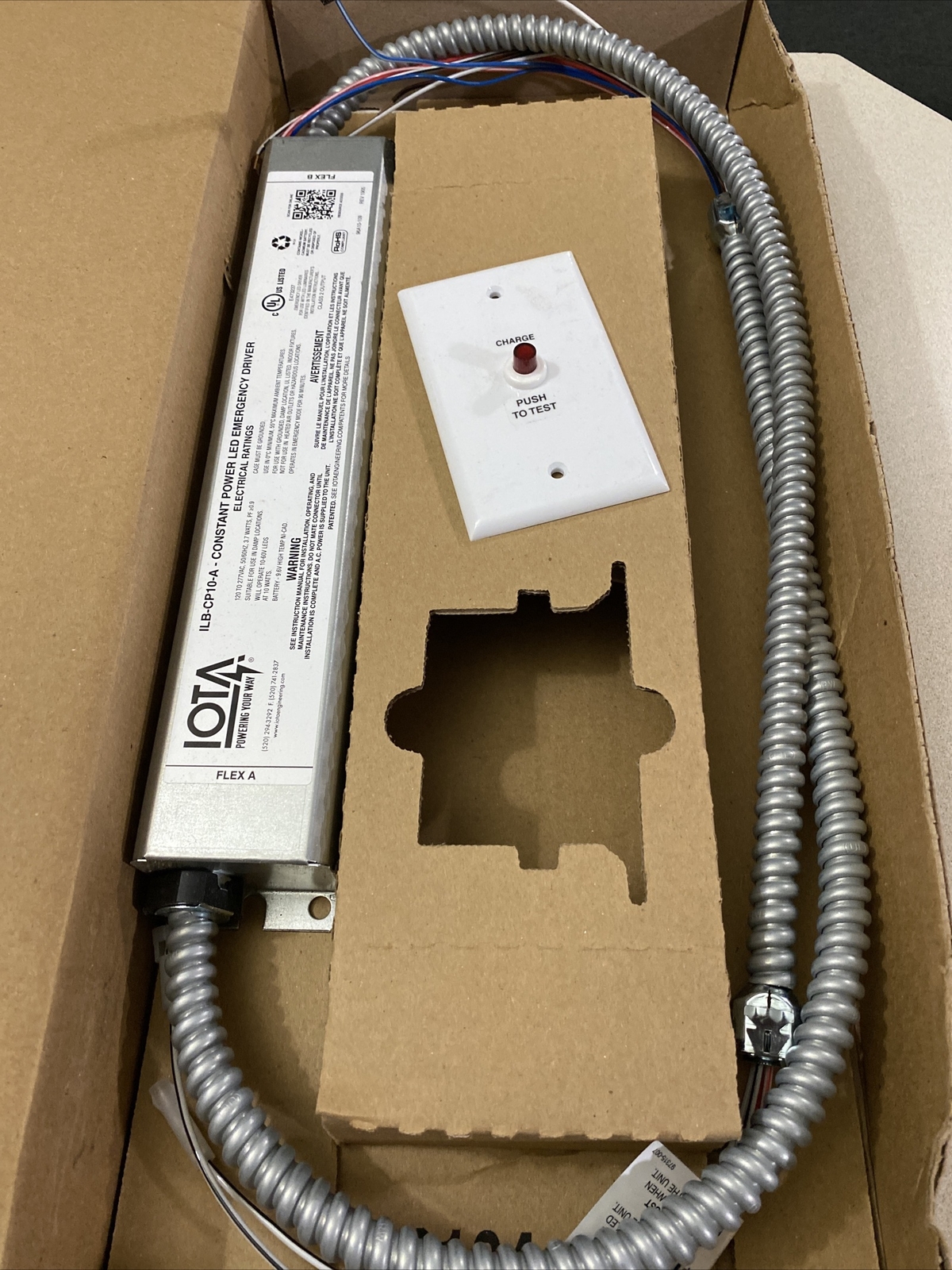 IOTA ILBCP10A TBTS Constant Power LED Emergency Battery Driver NIB