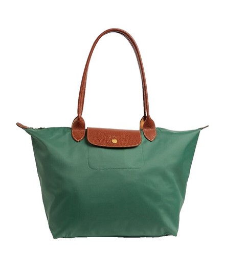 ショルダーバッグ・ポシェット Longchamp Paris Le Pliage Green Foldable Nylon Shoulder Bag Longchamp Top Handle Bag LE PLIAGE Nylon/Leather Foldable S