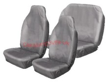 For Mitsubishi Shogun Pinin Van - H. Duty Grey Waterproof Seat Covers - Full Set