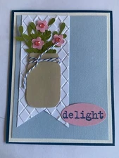 Thank you delight friend birthday jar punch card kit of 10 made w/ Stampin' Up