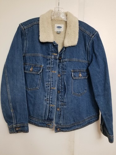 Old Navy Denim Sherpa Lined Jean Jacket 
