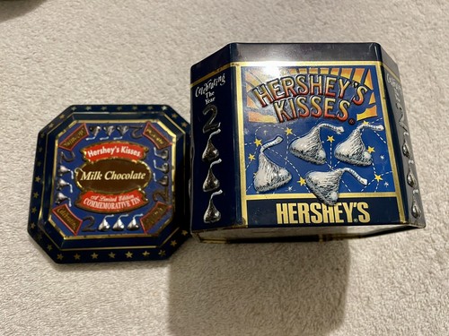 Vintage Hershey's Kisses Candy Tin Limited Commemorative 2000 Edition Some Rust - Picture 3 of 5
