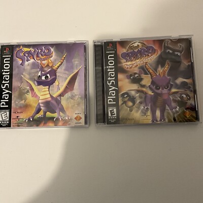 Original SPYRO the Dragon AND Year Of The Dragon, Playstation 1 (ps1) Complete 