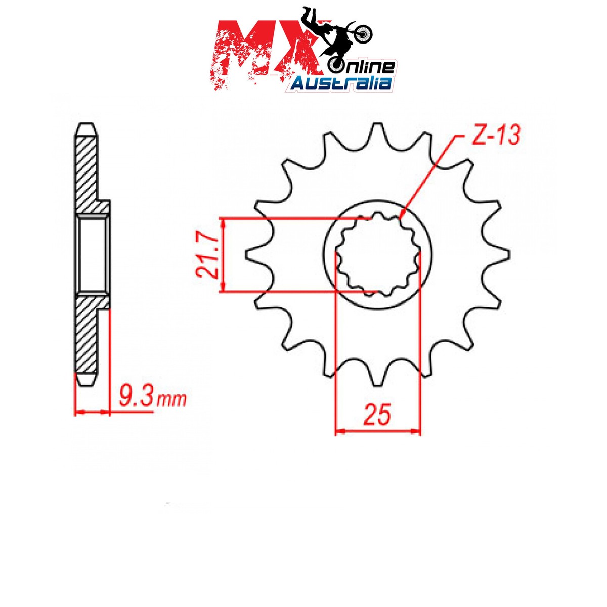 MTX Front Sprocket 14T Kawasaki NINJA 300 SE 2013 10-539-14 | eBay