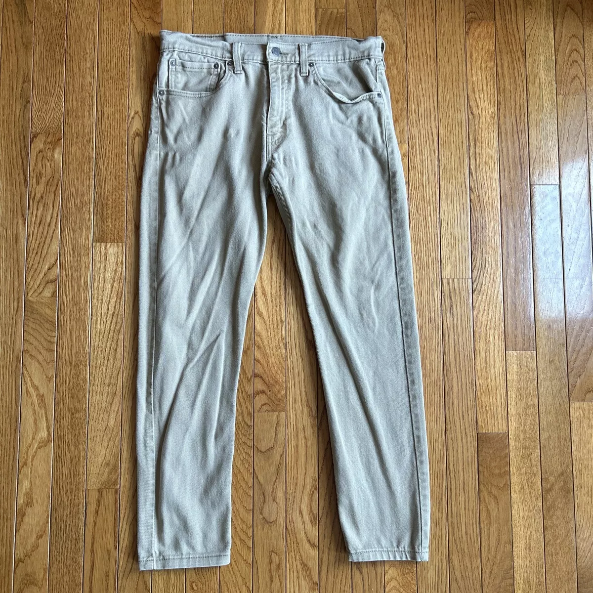 Levis 512 Slim Fit Tapered Jeans 32x30 34x28 Khaki Tan Denim