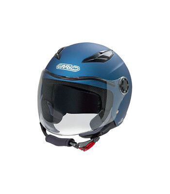 CASCO BIMBO BIMBA OMOLOGATO MOTO SCOOTER+ADESIVI GARI BLU OPACO