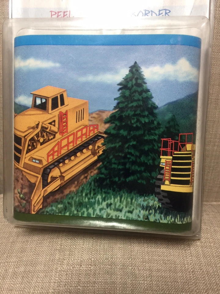 EN CONSTRUCCIÓN Pelar y Pegar Vinilo PAPEL PINTADO BORDE Niño Camión 5” X 15’ Foto 2 de 4