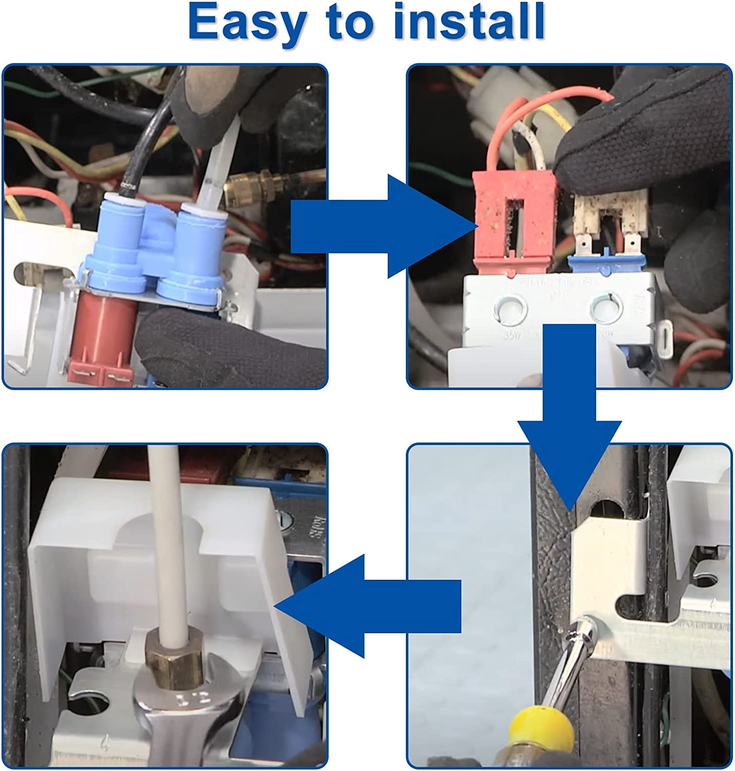 WR57X33326 WR57X10032 Refrigerator Water Inlet Valve WR57X33326 Dual