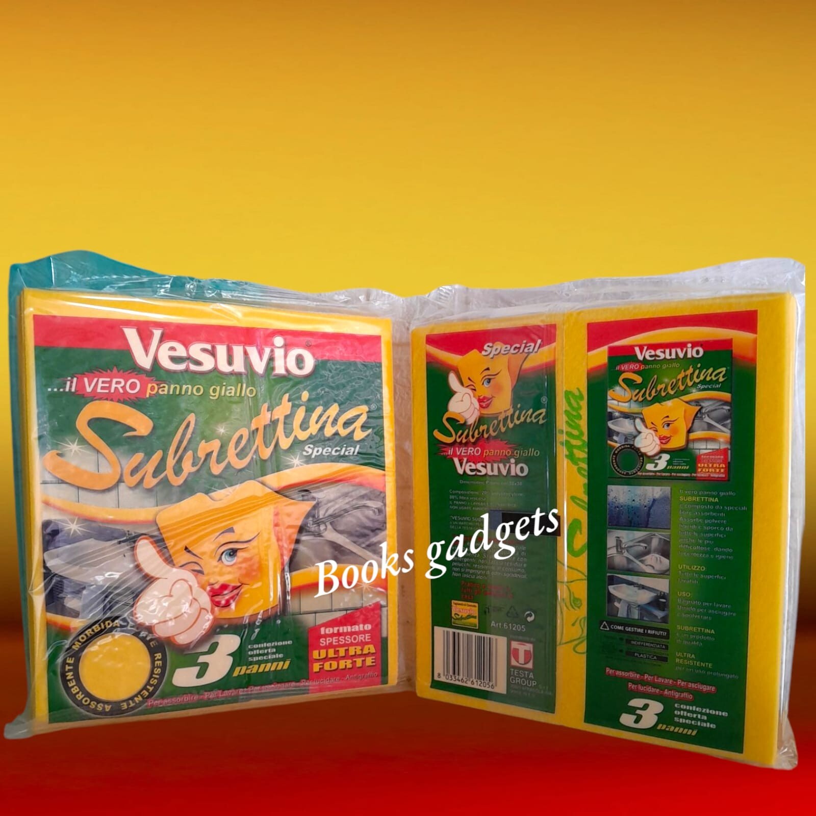 Scorta 45 Panni Vesuvio Subrettina Gialli 38x38 - Prezzo Ingrosso Online