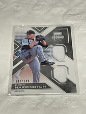 2016 Elite Extra Edition Dual Materials Baseball Card #4 Drew Harrington/299