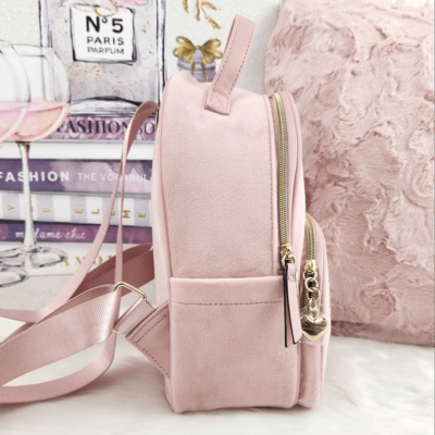 Juicy Couture Pink Diamond Velour Heritage Mini Backpack Juicy Couture Velour Pink Diamond Heritage Backpack  main image 3
